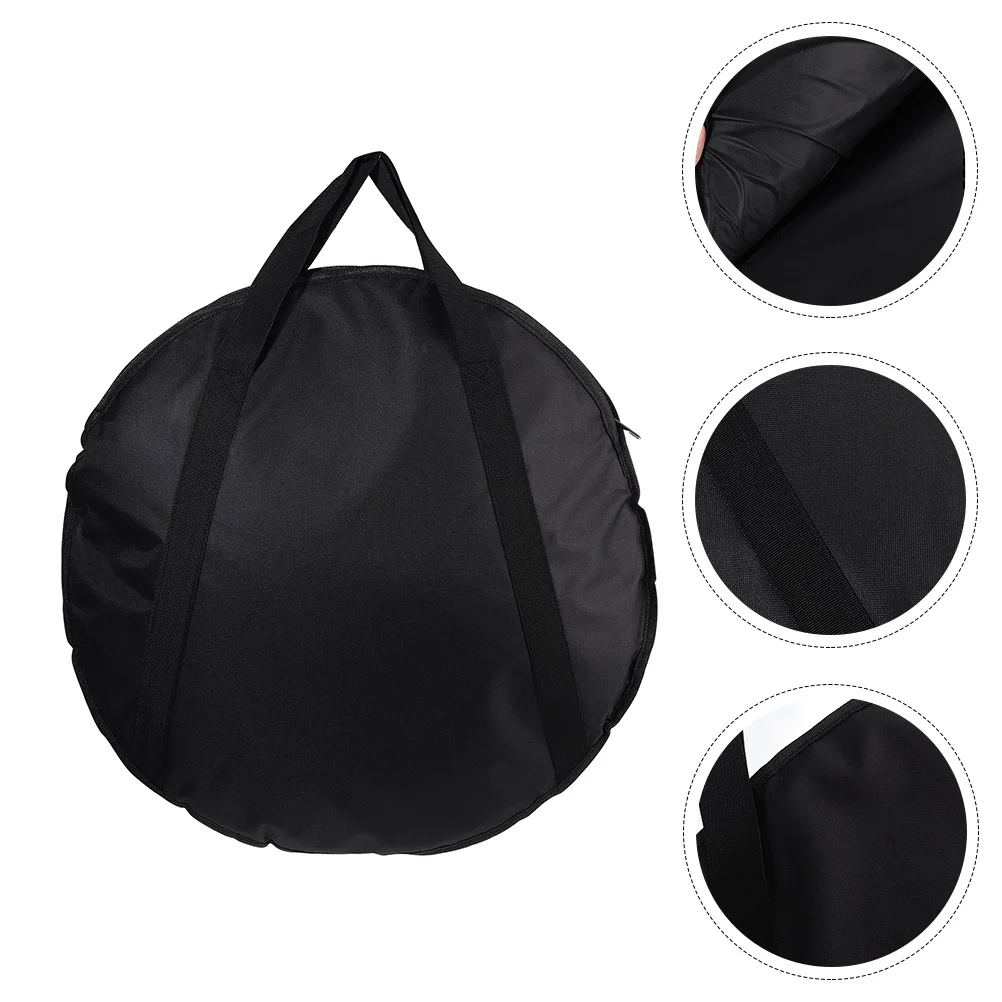 

Round Storage Bag Instrument Container Hand Cymbal Pouch Cotton Carrying Case Tote