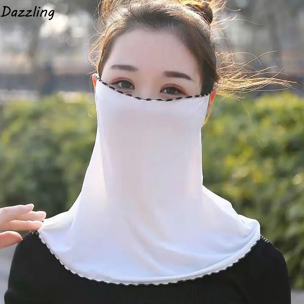 

Вуаль с защитой от ультрафиолета, шарфы для лица, уличная маска для лица, женская маска с вырезом, маска для вождения, летняя солнцезащитная маска, маска для лица Gini