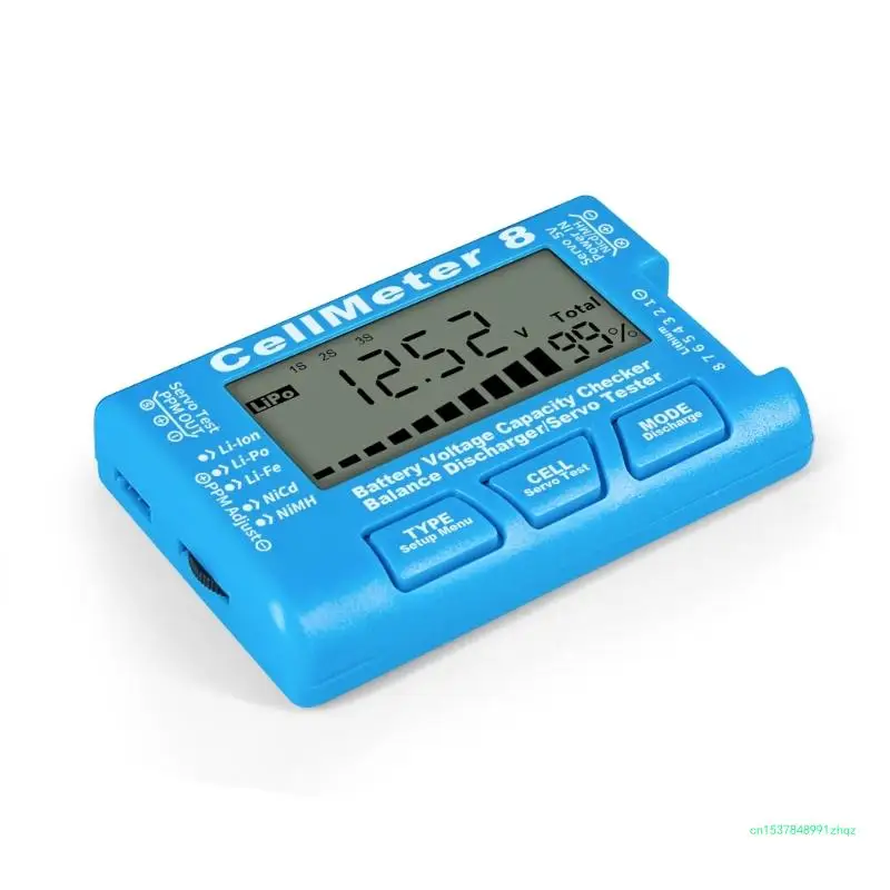 Digital Battery Checker ABS-Cell Meter 8 Capacity Tester Checking Tools