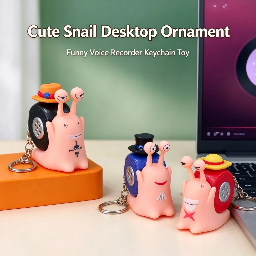 Novelty Snail Voice Recorder Toy, Cartoon Bug Phone Shape Sound Playback Ornament, Creative Gift