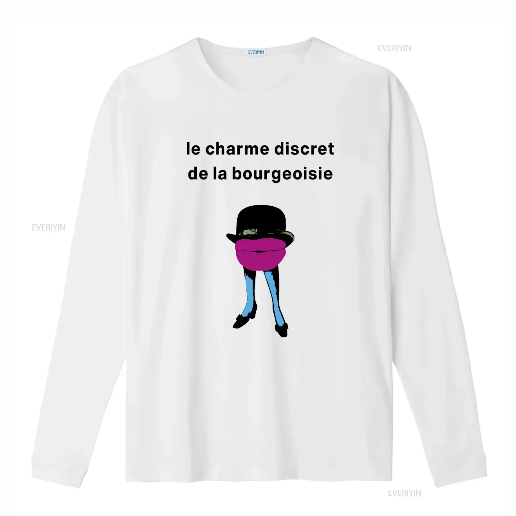 The Discreet Charm of Bourgeoisie Luis Bunuel Print T Shirt Unique Design Fashionable vintage Washed Slightly fashion