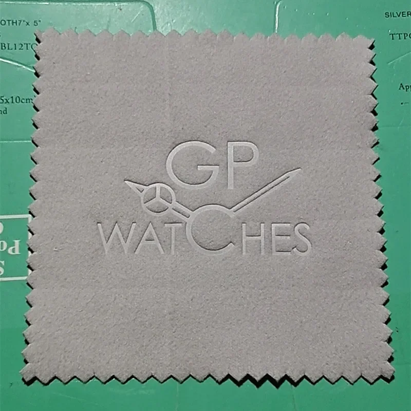 300-1000 stücke benutzer definiertes Logo 8x8cm Tiefdruck Schmuck Reinigung Poliert uch Messing polierer für Platin Silber Gold Reiniger