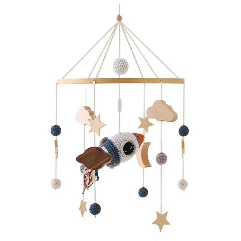 

Mobile Wind Chime Wind Bell Soother Toy For Nursery Rotating Decorative Wind Chime Crib And Bed Bell For 0-3 Year Old Babies