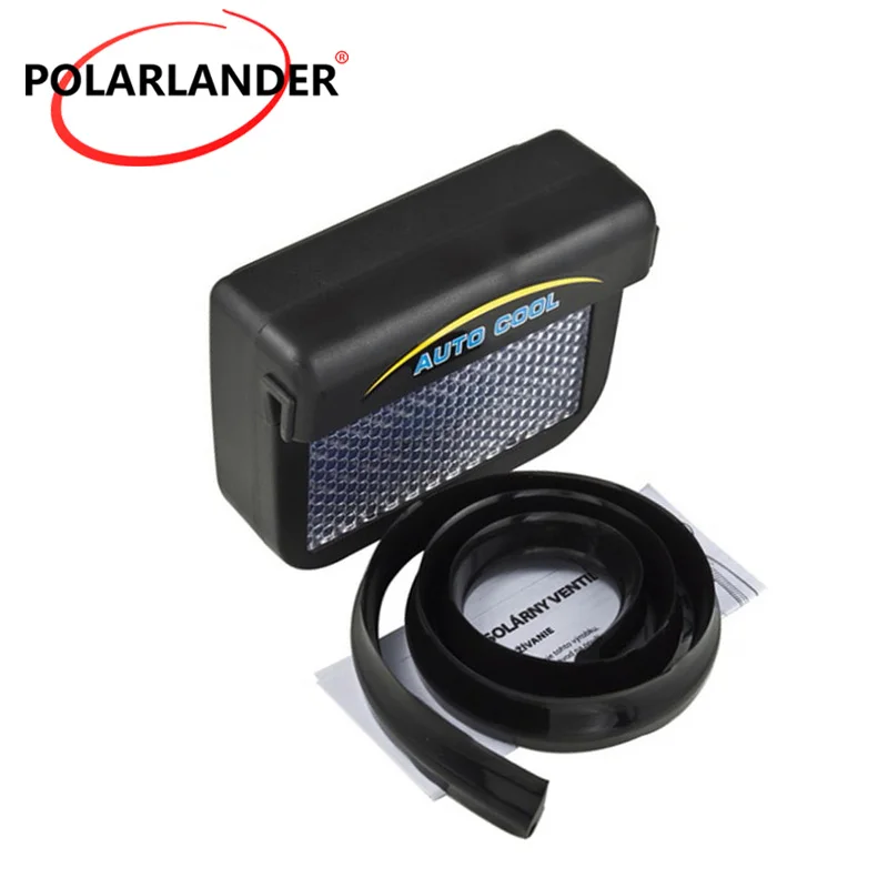 

Auto Ventilator With Rubber Stripping Heating & Fans Solar Black Auto fan sun Power Cooler Plastic Car Window Fan