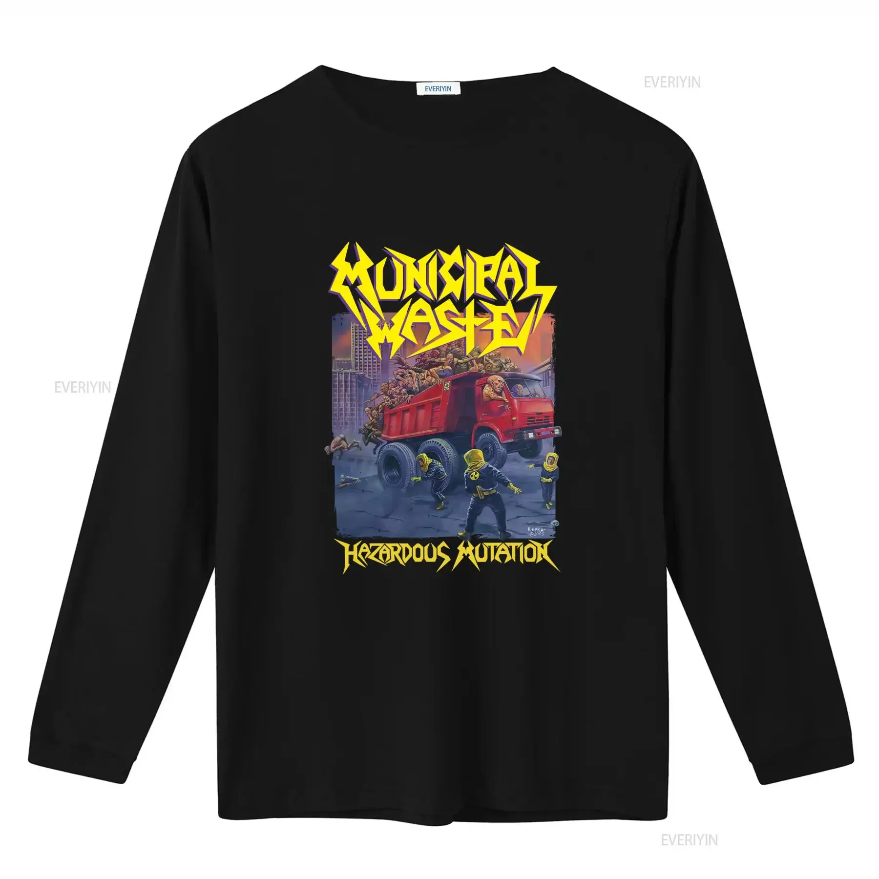 MUNICIPAL WASTE Hazardous Mutation T Shirt XL Size Perfect for Partying with Bold Design vintage Washed Top For Everyday Wear