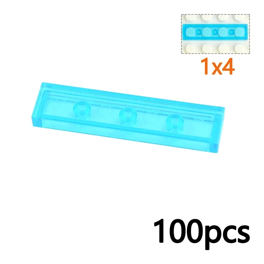 DlY Transparent Smooth Brick Creative Toy Assemble Figures
