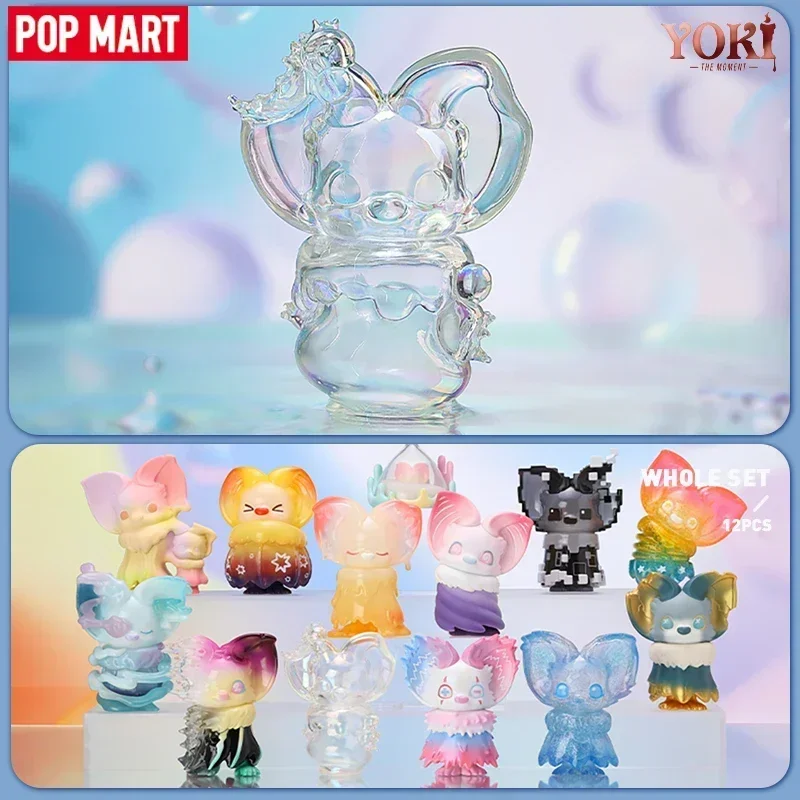 

POPMART Yoki the Moment Series Mystery Box - милая аниме-фигурка, слепая коробка, подарочная коллекция, настольные украшения