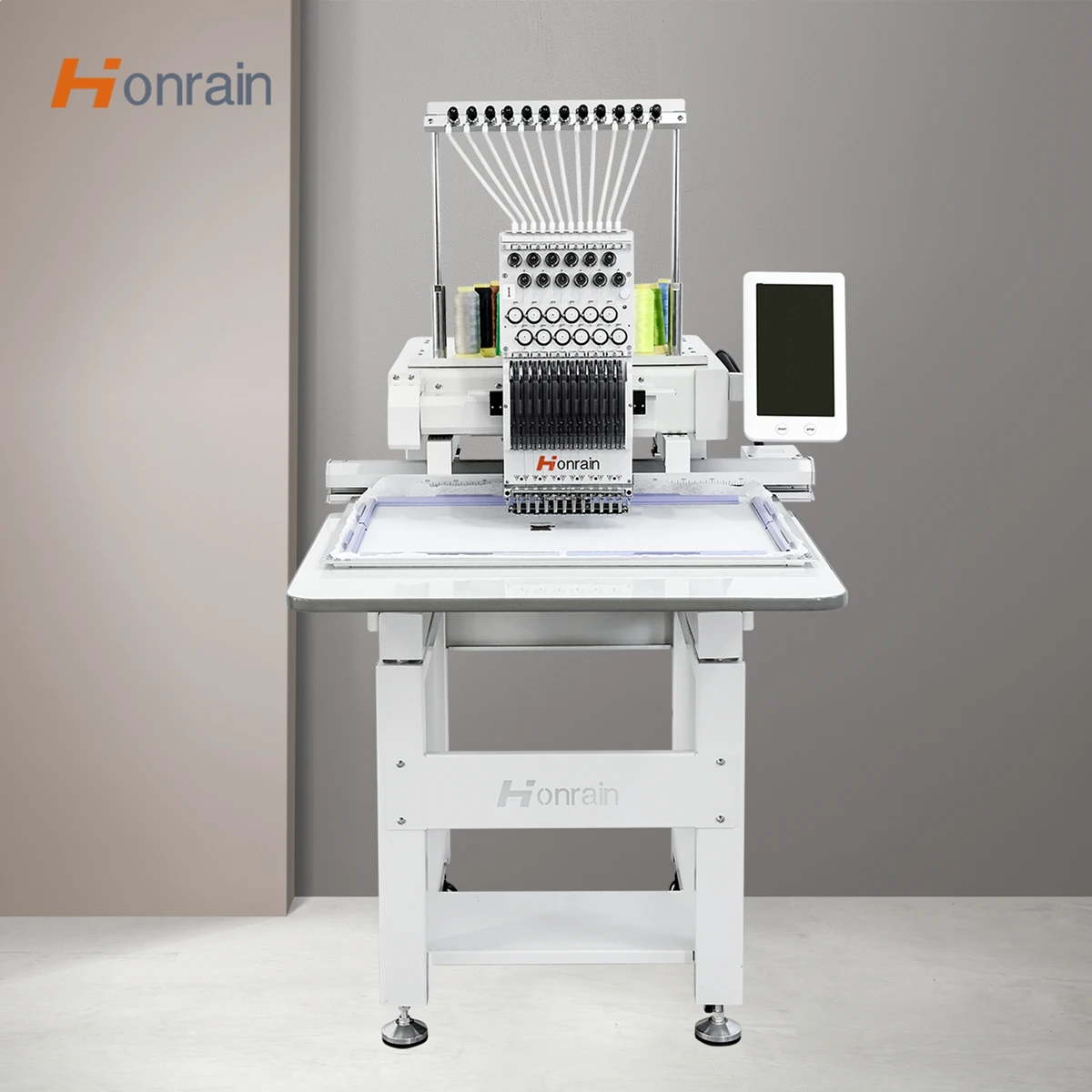 Honrain Hot Sale Single Head 12/15 Needle 1200 RPM Cap Embroidery Machine Home Use