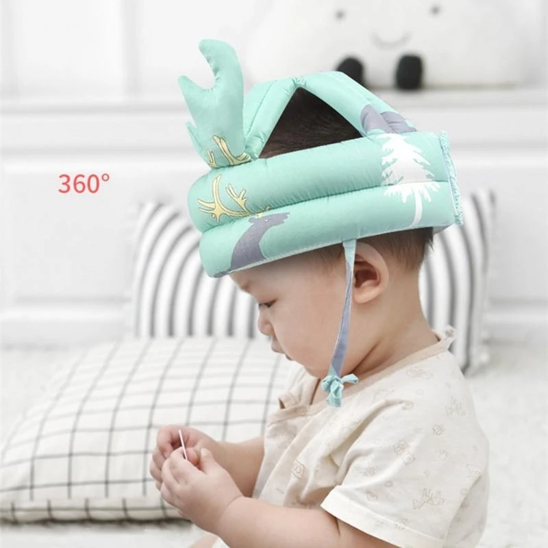 J15U Trẻ Trẻ sơ sinh Mũ có thể điều chỉnh Trẻ học cách đi bộ Quà tặng mũ bảo vệ chống chạm