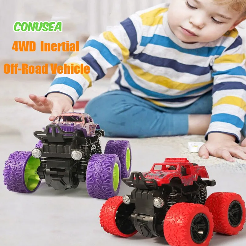 4WD Children\'s Toys Car Model Off-road Trucks Inertia Mini Models Stunt Cars 360 Flip Buggy Toys for Boys Kids From 3 To 5 Years