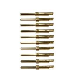 10PCS 5A Gold plated Male Pin high current Connector D-SUB adapter solder type plug jack high power Gold plated Pin