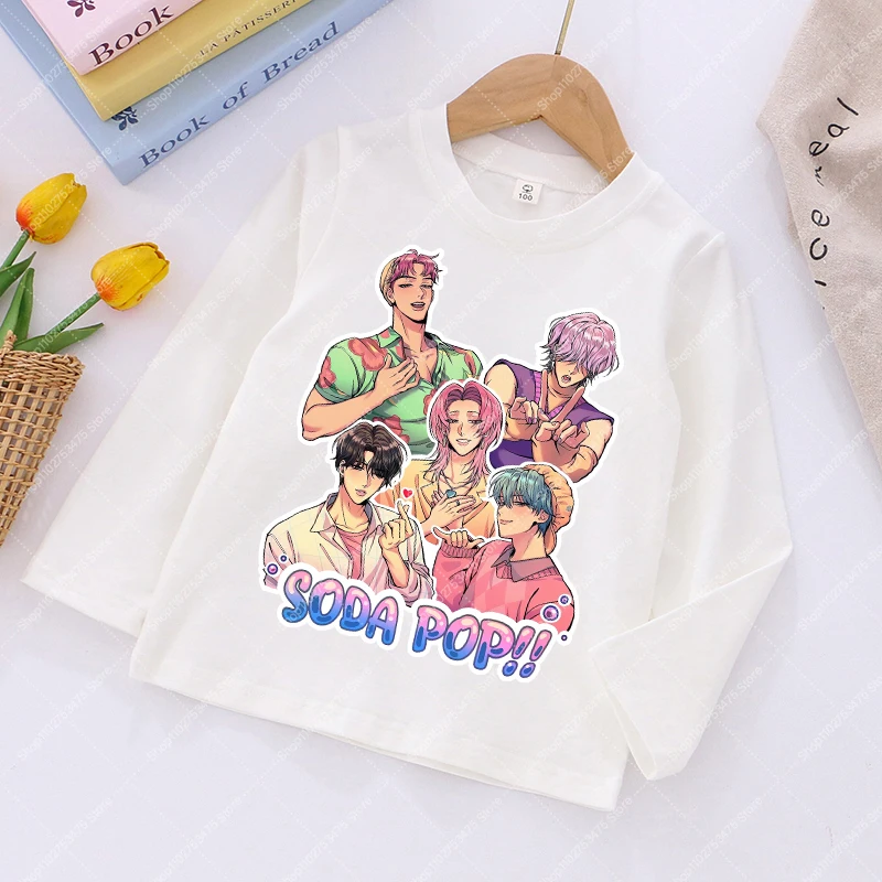 KPop Demon Hunters Kids Long Sleeve Tops Autumn Cartoon Cute T-shirt Casual Clothing Children Anime Printed Tee Boy Girl Clothes