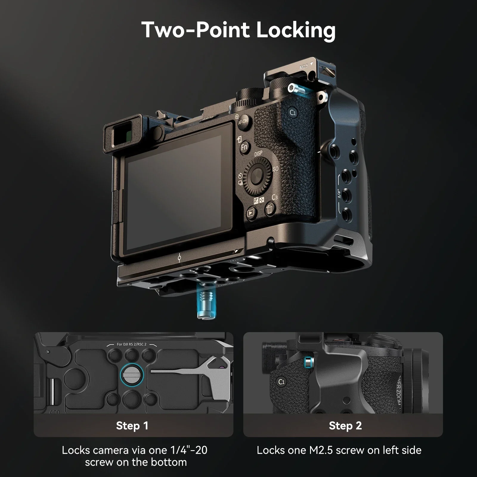 SmallRig 4336 A6700 Cage Kit for Sony Alpha 6700 Built-in Quick Release Plate for Arca with Cable Clamp for HDMI w Shoe Mount