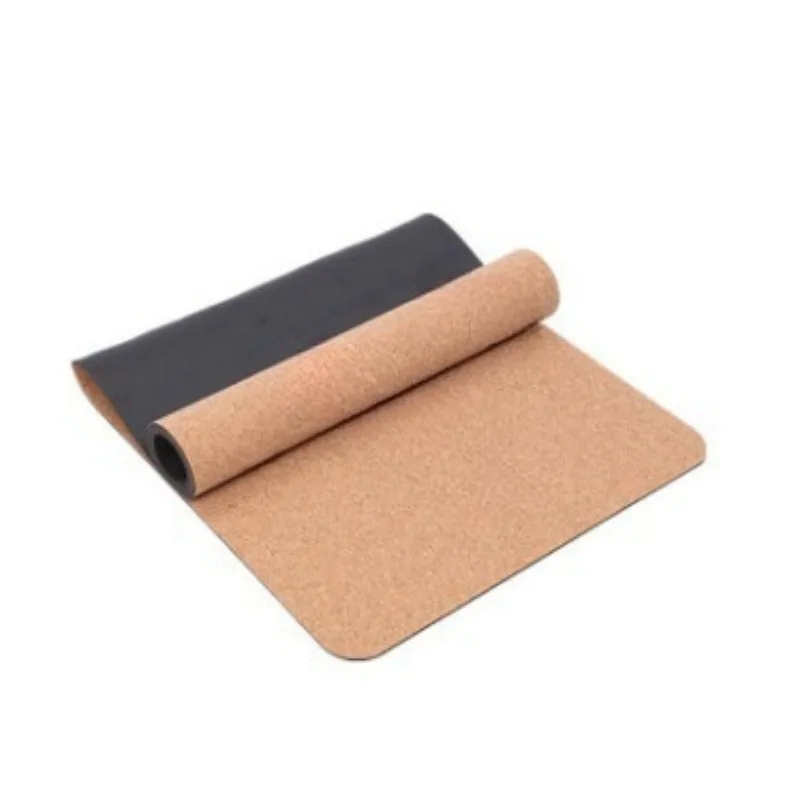 

Set of 2 Cork Yoga Mats, Made of Cork and Rubber—portable, Sweat-wicking, and Stylish