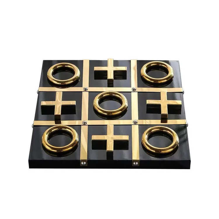 

Simple Modern Chess XO Chessboard Ornament Model Room Hotel Villa Home Study Living Room Ornament Crafts