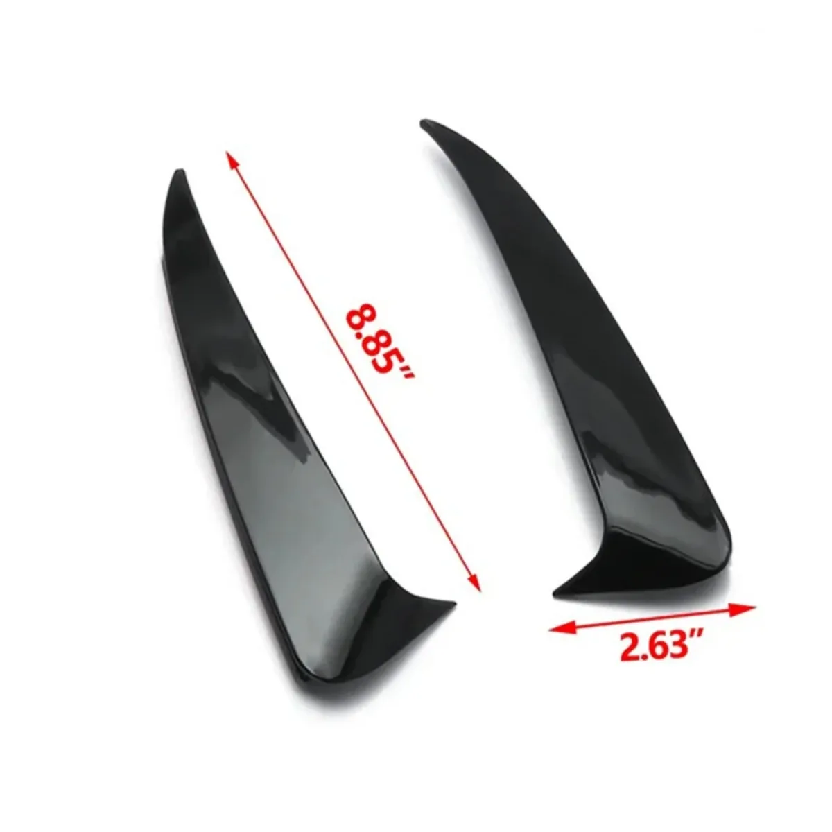 Paar hintere Entlüftungsverkleidung, Stoßstangenverkleidung, Lippe, Seitenkanister, Fin-Splitter für Mercedes-Benz C-Klasse W205 C43 C63 AMG 2014–2019 – Detail 2