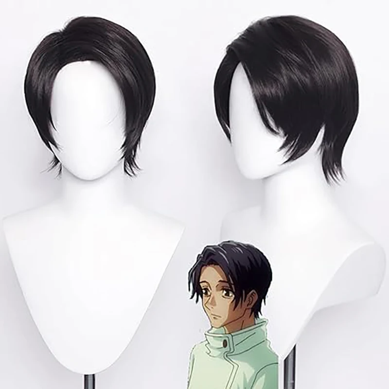 

Парик для косплея аниме Yuuta Okkotsu, короткие черные парики Okkotsu Yuta, термостойкие синтетические волосы, аксессуар для Хэллоуина, парик