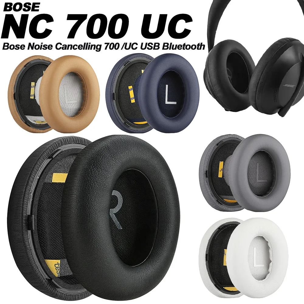 Bose NC700 Bose 700 단백질 가죽 메모리 폼 이어 패드 쿠션 교체용 오버이어 헤드폰 소프트가 포함된 이어패드 액세서리