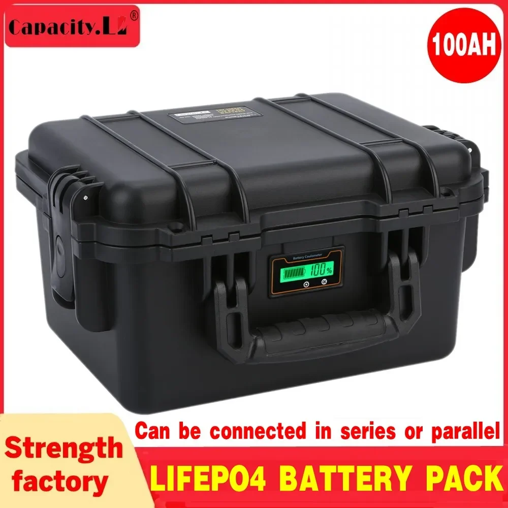 Lifepo4 Battery 100ah 200ah 400ah/12V 24V 36V 48V Lithium Rechargeable Battery Power Back for Camping Boats Inverter Motor RV