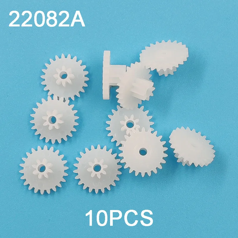 22082A 0.5M Double Layer Gears 22 Teeth 12mm+ 8 Teeth 5mm Plastic Pinion Parts DIY Model Toy Accessories