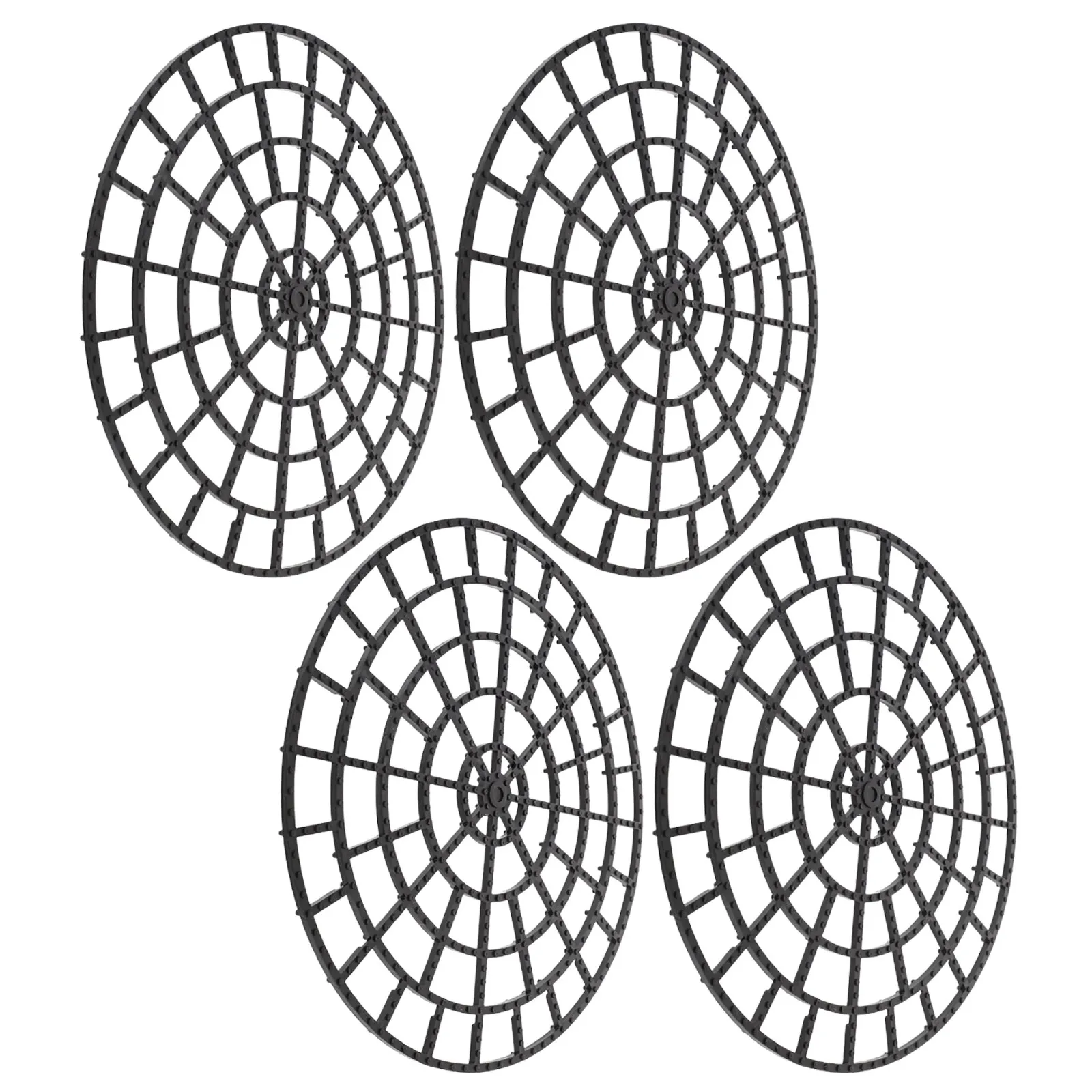 4Pcs Plastic Flower Pot Risers Cuttable Plant Tray Set Indoor Outdoor Deck Protection Elevated Plant Pads Plants Pot Elevator