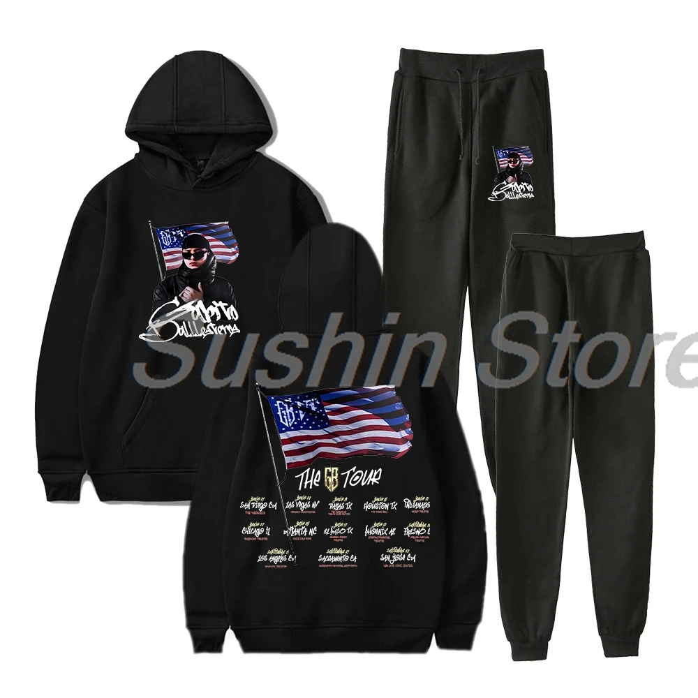 

Rapper Gabito Ballesteros The GB Tour 2024 Hoodie Jogger Pants Two Piece Set Sweatshirts+Sweatpants Women Men's Set