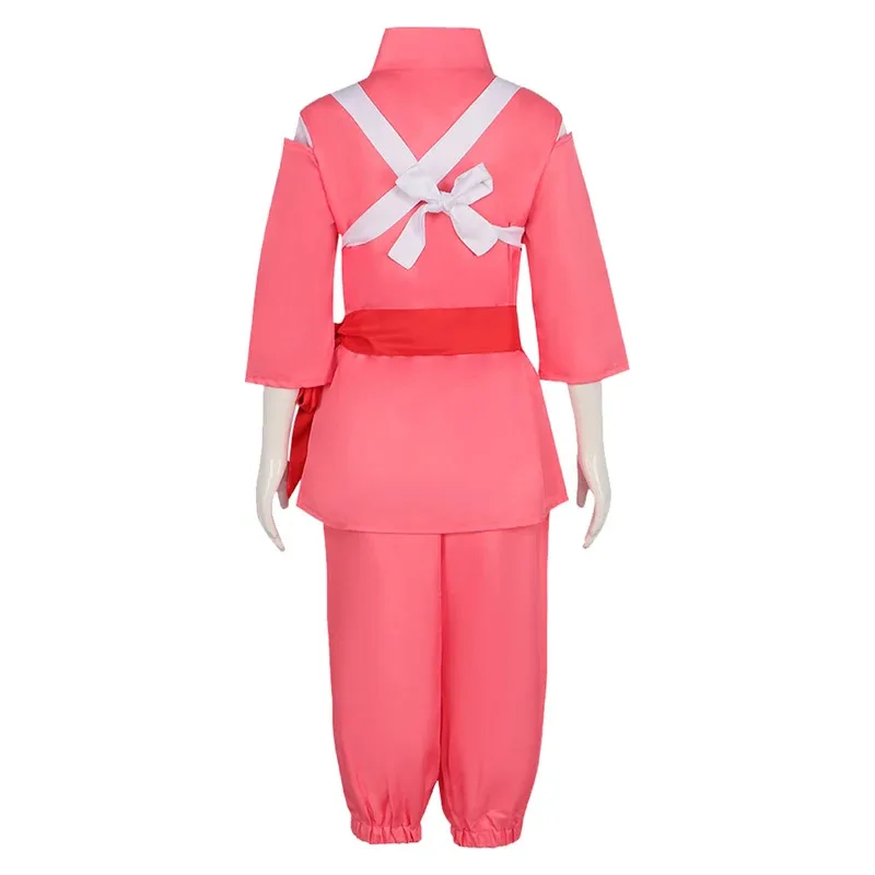 Disfraz de Chihiro para mujer, Top, pantalón, ropa de Anime para Halloween, cinturón, traje de rol, trajes, fiesta de Carnaval para adultos