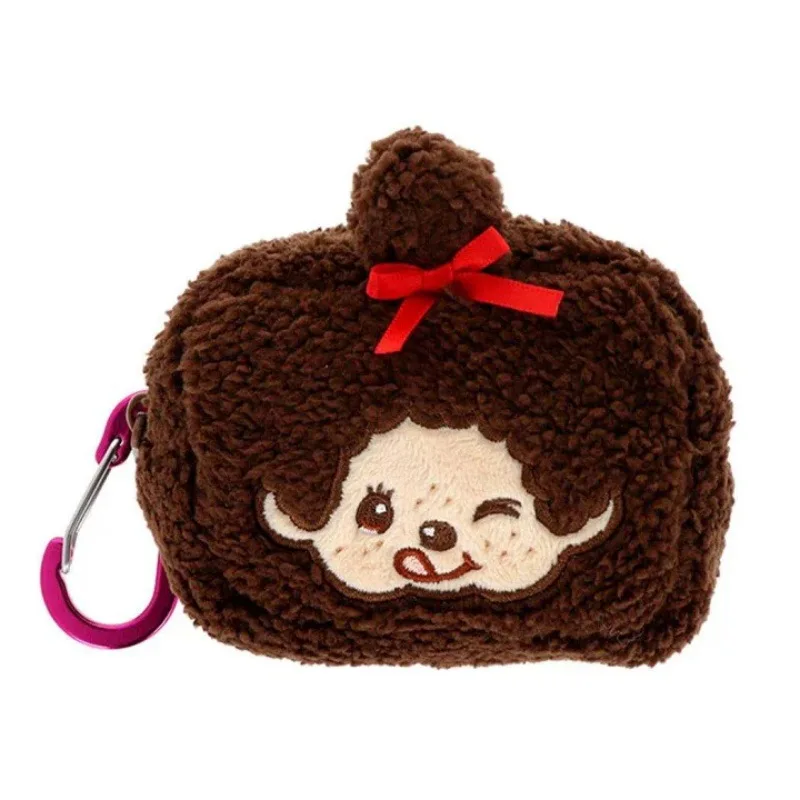 Japanese Cartoon Mengqiqi Doll Headphone Bag Small Items Storage  Cute Coin Purse Small Hanging Bag Lipstick Bag