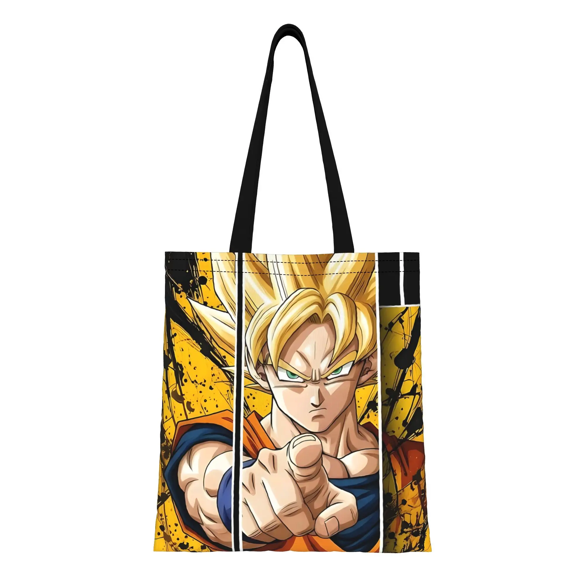 

1PC back to school Large Capacity Dragon Ball funko Canvas Tote Bag Foldable Chic Pattern Gifts