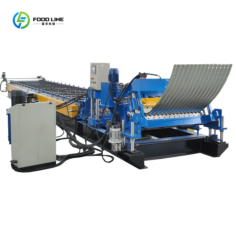 Galvanized Steel Grain Silo Sidewall Roll Forming Machine Bin Silo Production Line Silo Corrugated Plate Machine Customized