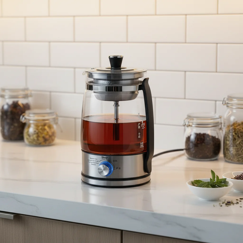 Electric Pure Titanium Alloy Tea Maker Fully Automatic Insulated Steam Spraying Steaming Teapot Household Health Pot All-in-one