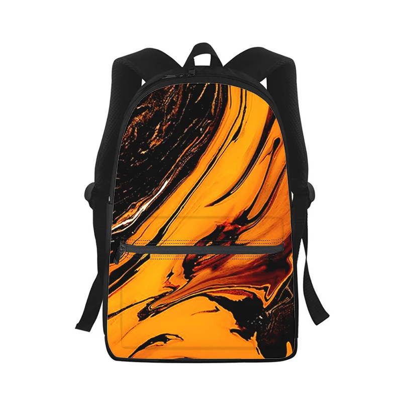 Mochila colorida con venas de textura para hombre y mujer, bolso escolar con estampado 3D, mochila para ordenador portátil, bolso de hombro de viaje para niños