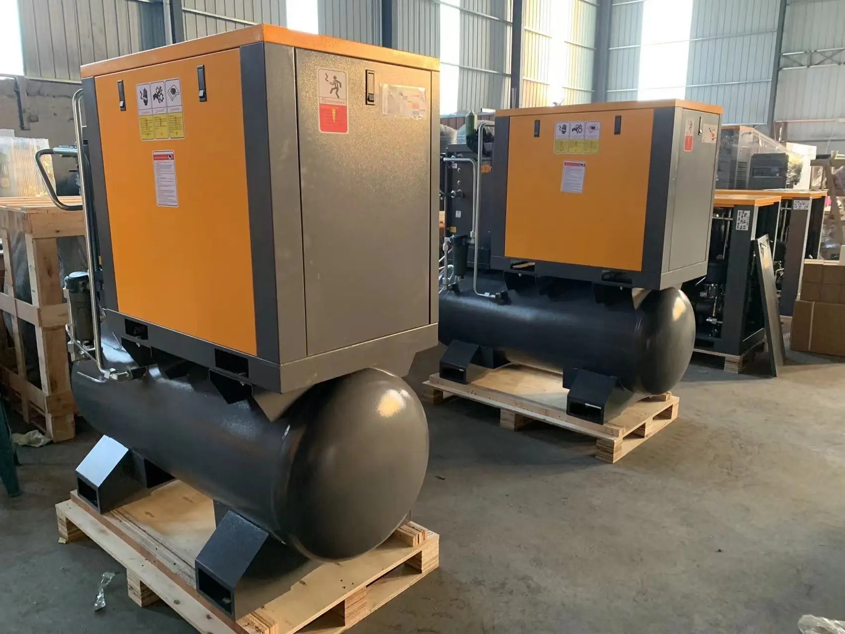 rotary screw air compressor 4 IN 1 7.5KW 7/8/10 bar