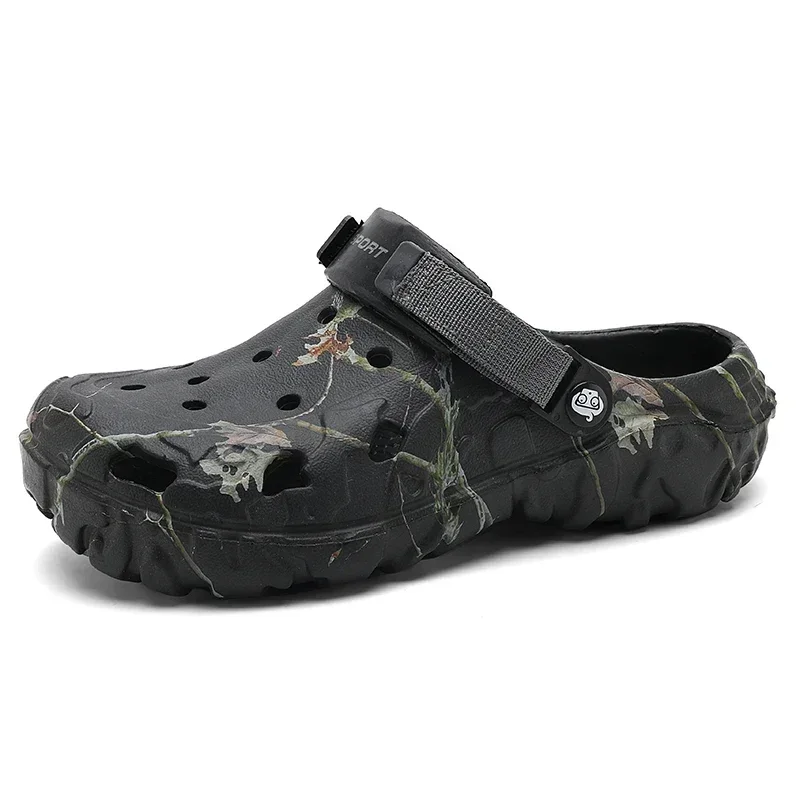 Camouflage Beach Outdoor Sandals Platform Men Slippers Summer Water Shoes Men Clogs Slides Men's Soft EVA Indoor Home Flip Flops