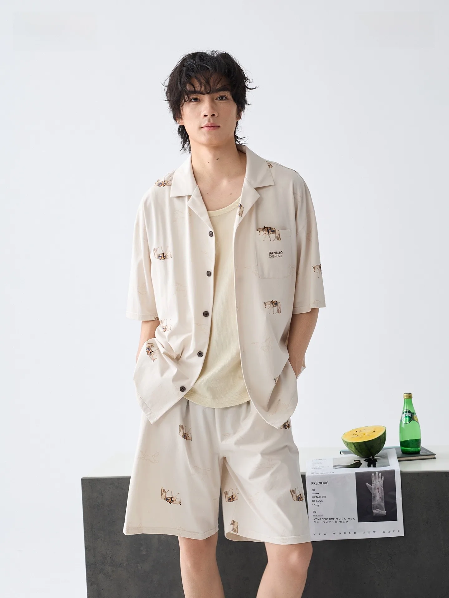 conjunto-de-pijama-modal-de-verano-para-hombre-manga-corta-ajuste-holgado-ropa-comoda-para-el-hogar-traje-fino-para-casa-diseno-transpirable