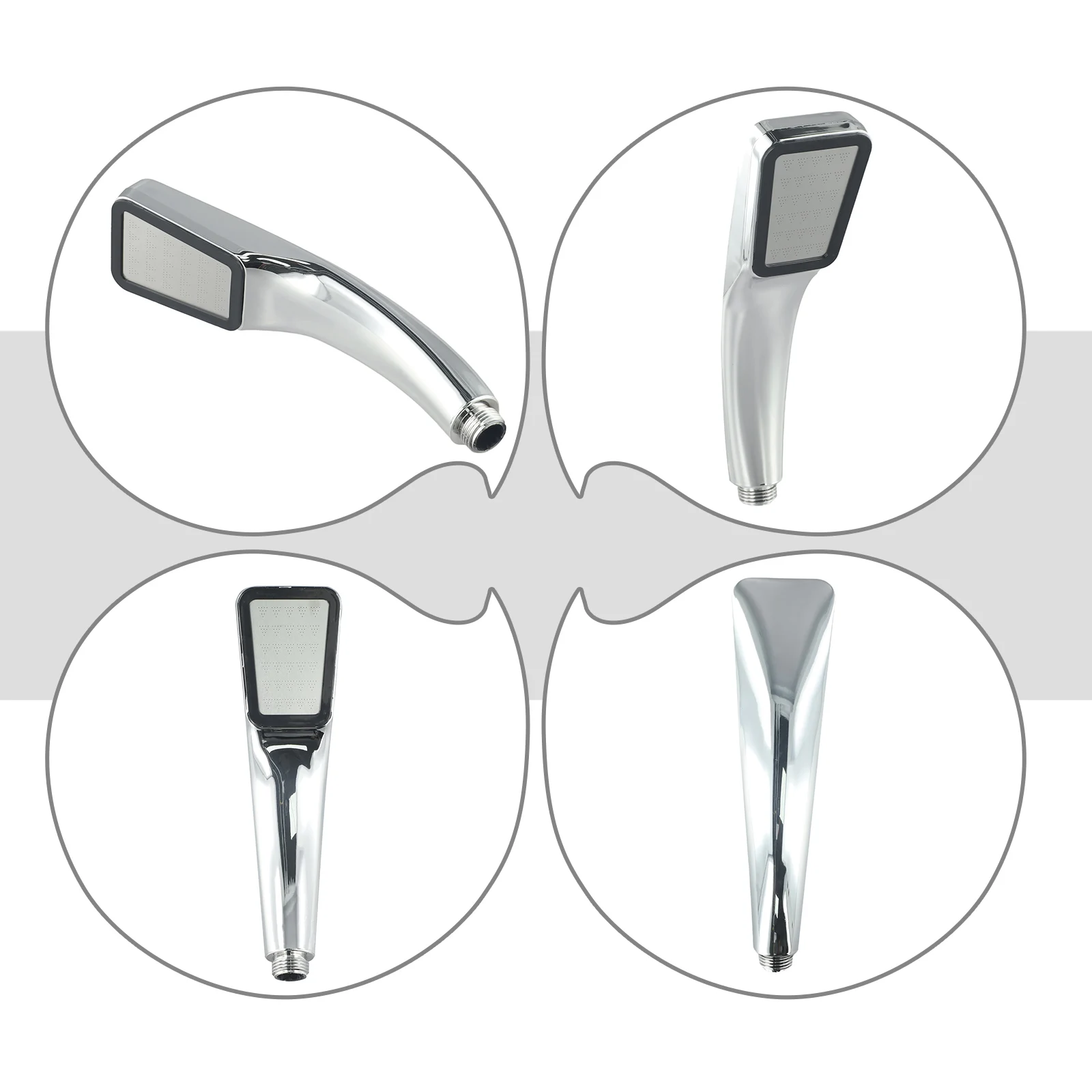 Bath Heads Shower Head Bath Electroplating Four Way Interface Handset Practical Replacement 1 Pc Saving Water 21*7cm Standard