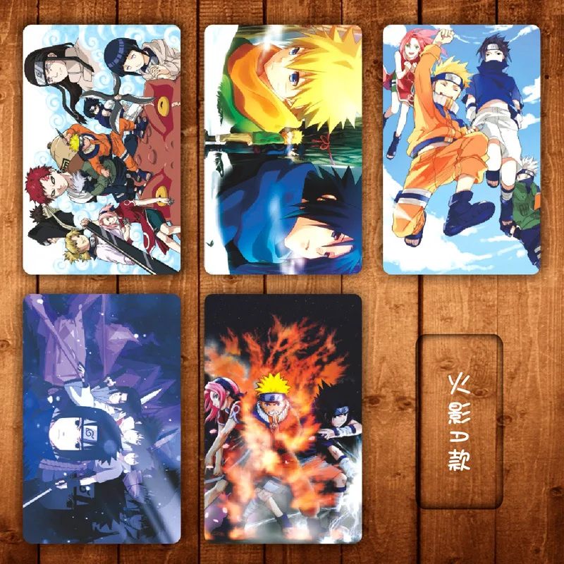 애니메이션 악마 킬러 PVC 카드 스티커 5건 Jujutsu Kaisen 패션 DIY 카드 신용카드 방수 스티커