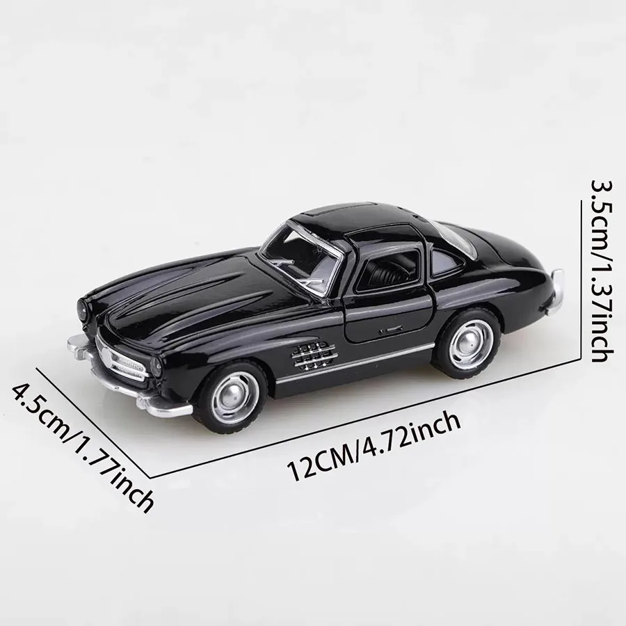 1 Stück Dreitüriges Klassisches Automodell aus Metall mit Rückziehfunktion, Kinderspielzeug, Langlebig und Robust, Desktop-Auto-Dekoration, Sammlerstück – Detail 7