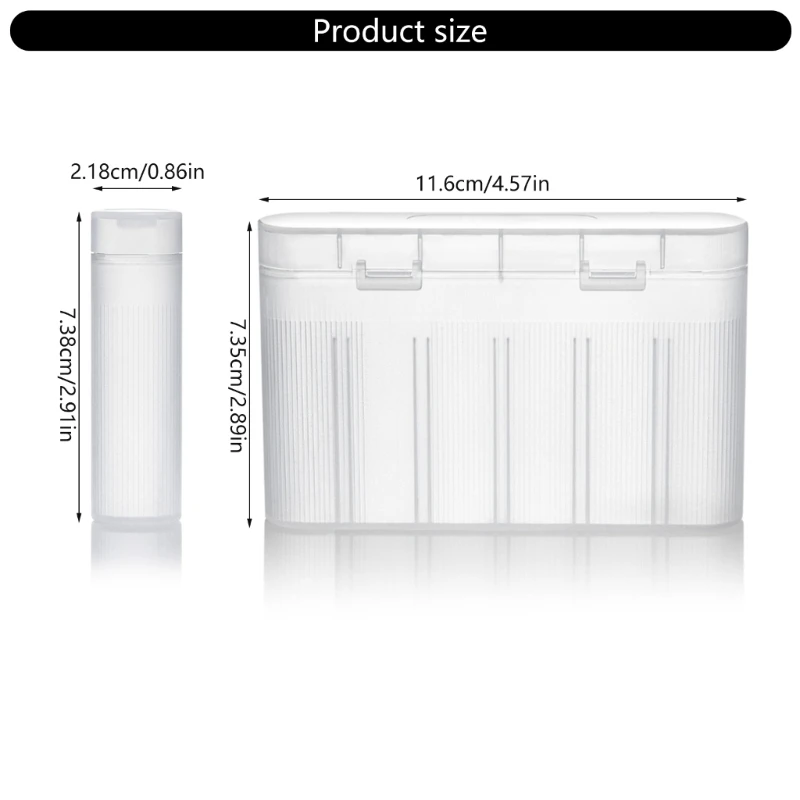 CS1W 18650 AA AAA Batteries Storage Box 1/6 Slot Battery Organizers Case Container