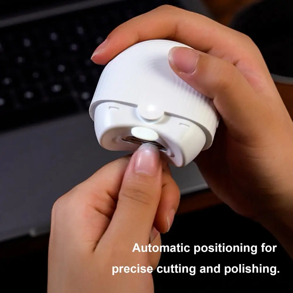 

Electric Automatic Nail Clipper with Integrated Lighting Polishing Home Manicure Trimmer for Children