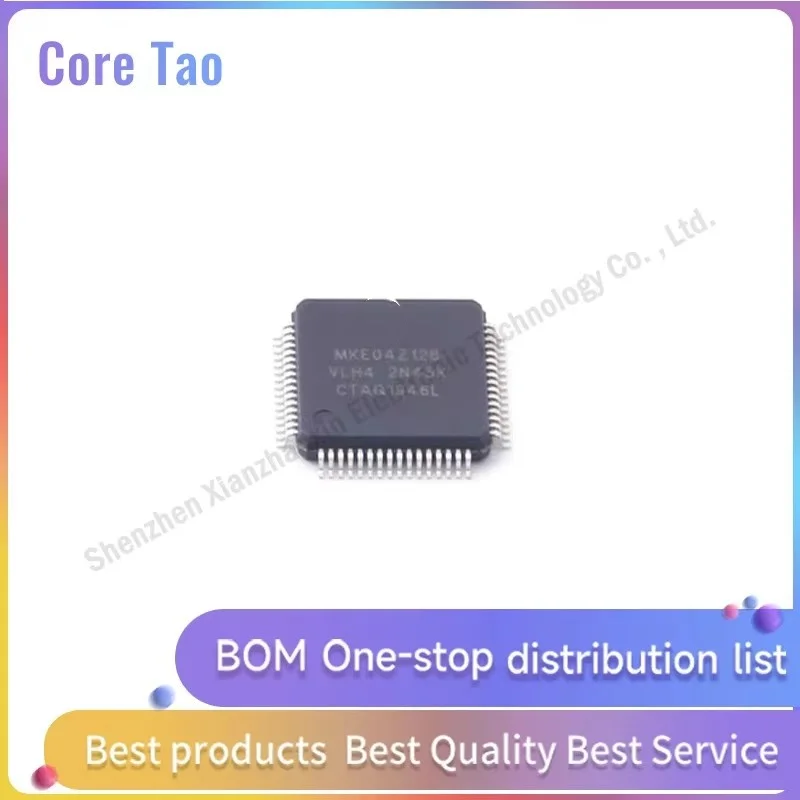 1pcs/lot MKE04Z128VLH4 MKE04Z128  QFP64 Microcontroller chip