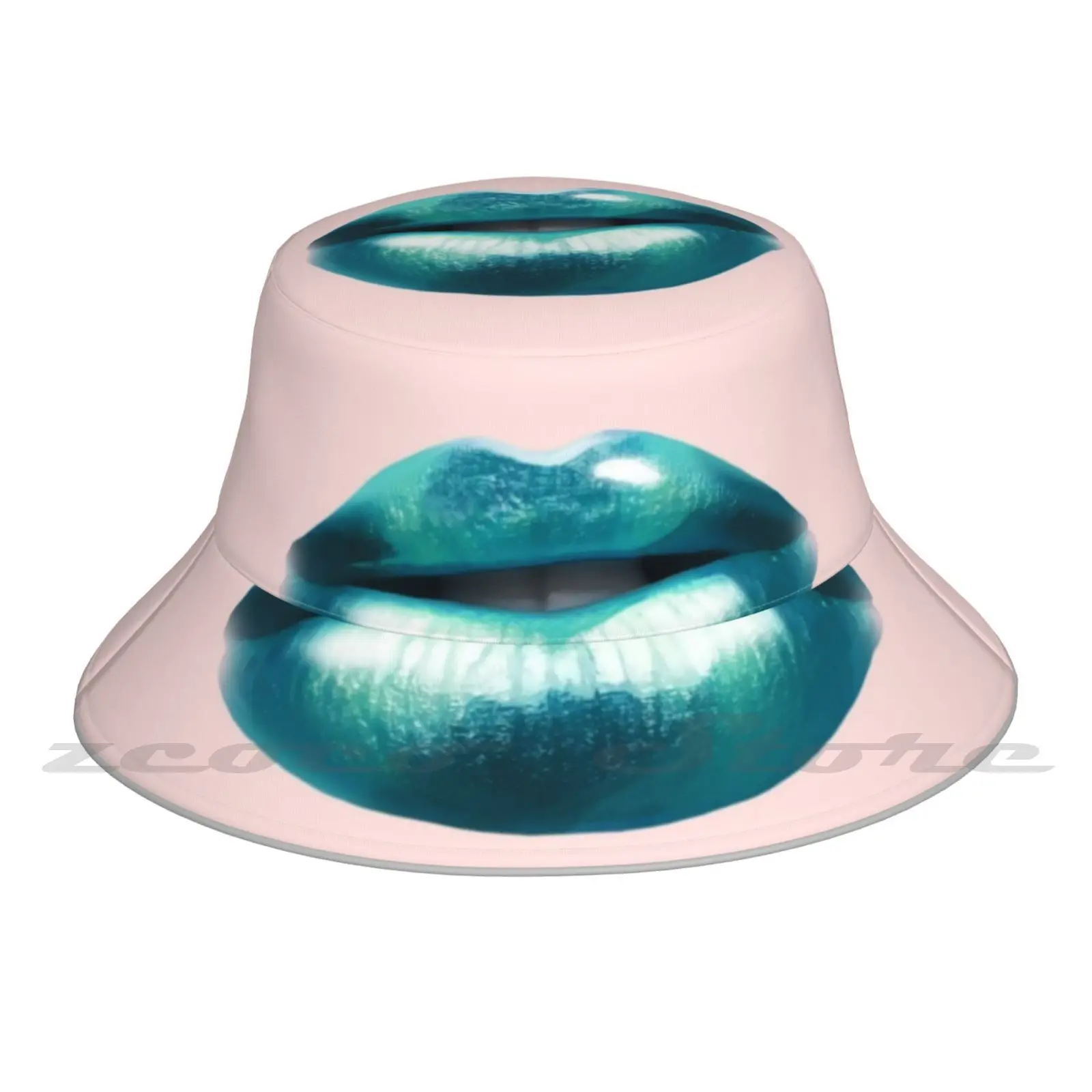 Kiss Me Disco Bucket Hat Fashion Soft Personalized Pattern Gift Cap Nolajere Designs Disco Kiss Me Lips