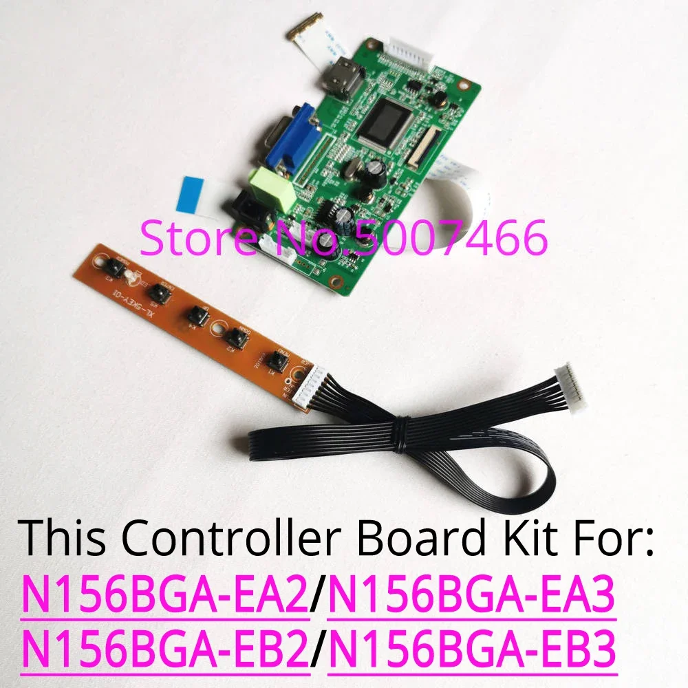 For N156BGA-EA2/EA3/EB2/EB3 1366*768 WLED EDP 30Pin Lcd Panel Laptop PC Screen VGA Display Controller Driver Card DIY Kit