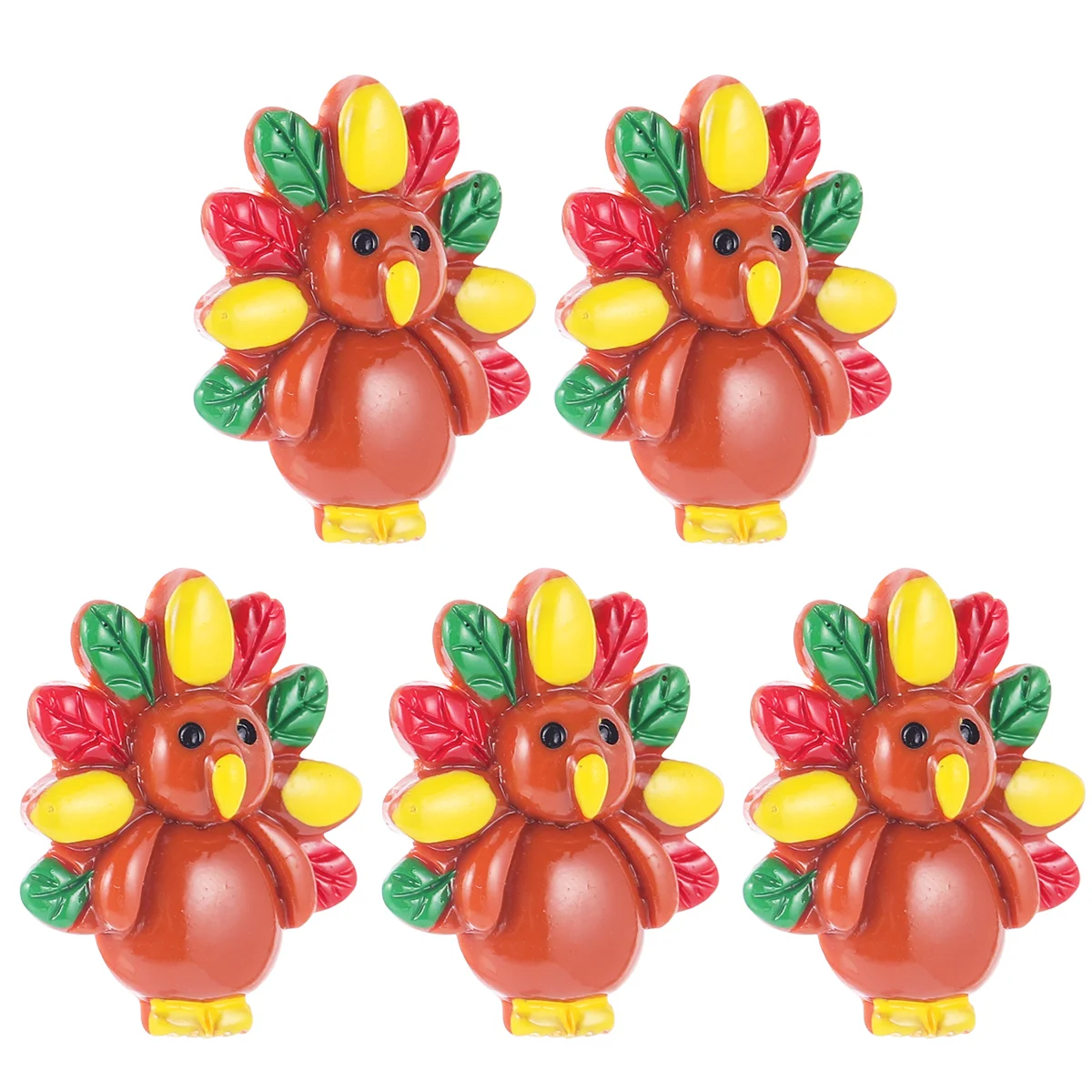 Resin Turkey Hairpin Accessory Phone Case Decoration Decorative Supplies Thanksgiving Ornament