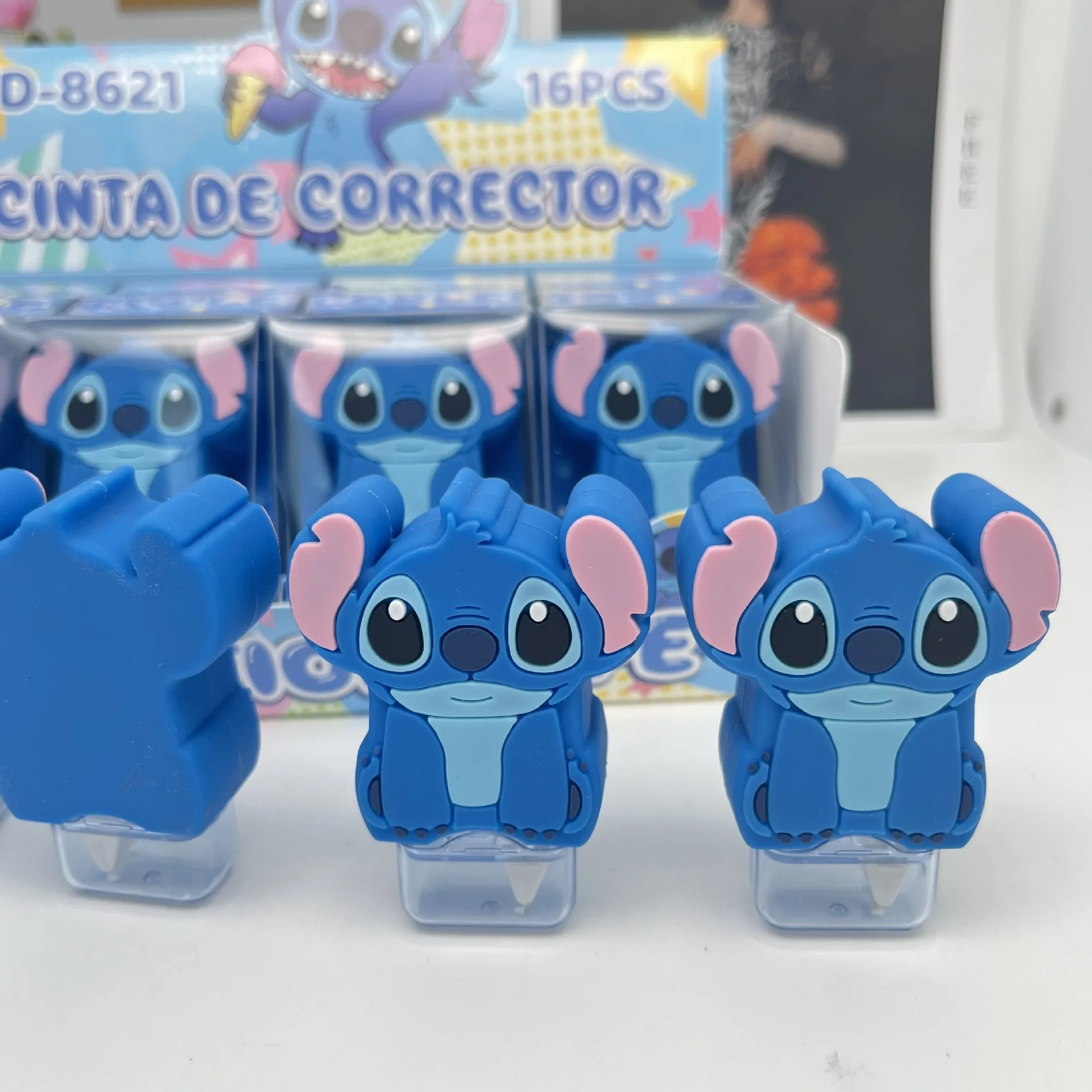 

Disney Stitch Correction Tape Kawaii Cartoon Shape Blue Ornaments Students Stationery Office Supplies Kids Back To School Gifts