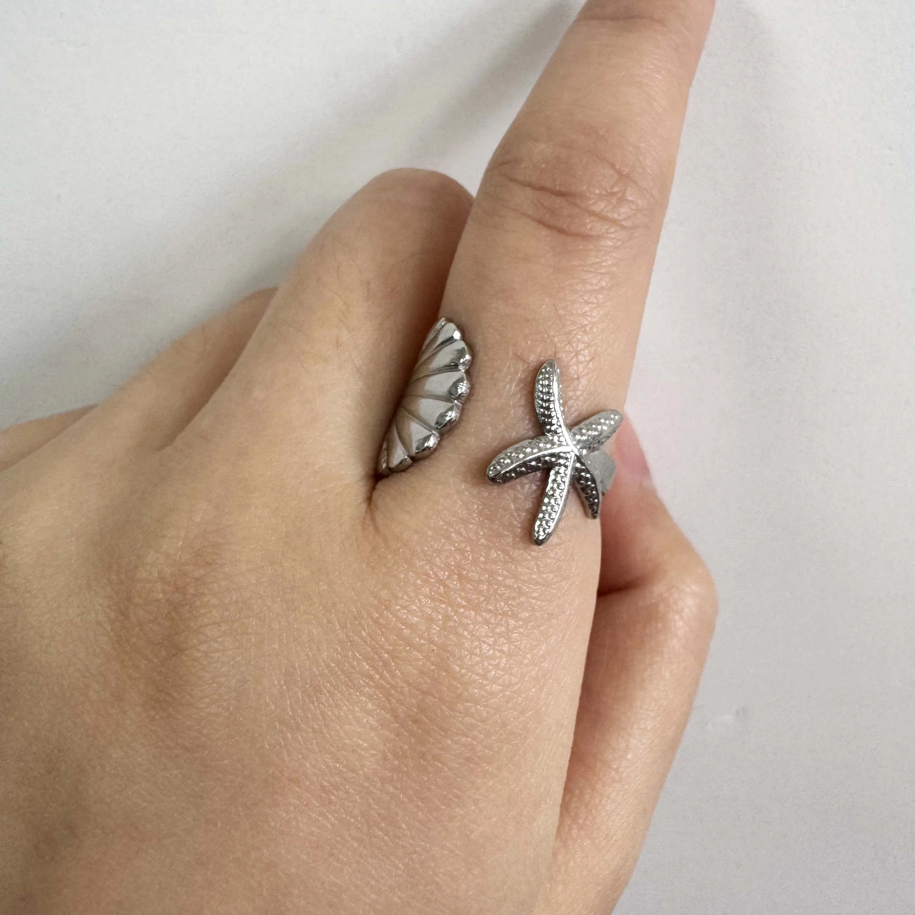 Unisex Stainless Steel Irregular Multi-Layer Ring