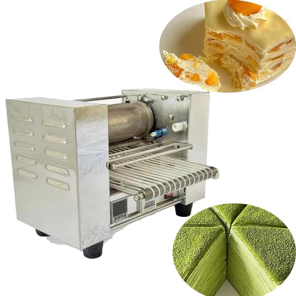 Hot Sale Chinese Electric Automatic Pancake Maker Double Layer Crepe Auto Rotative Cake Making Machine for Making Crepes
