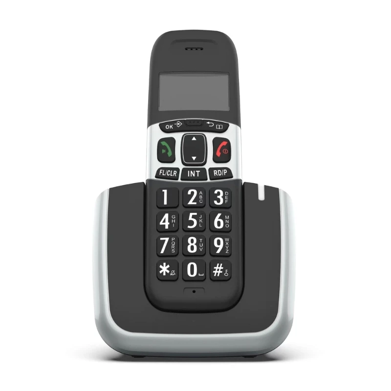 D1004-D Digital Cordless Phone for Business Offices Home RHandheld Phone Low Radiation with LCD CallerID Storage Redials