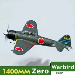 FMSRC RC Airplane 1400MM 1.4M  Zero Fighter Green 6CH with Flaps Retracts PNP  Warbird Remote Control Model Plane Aircraft