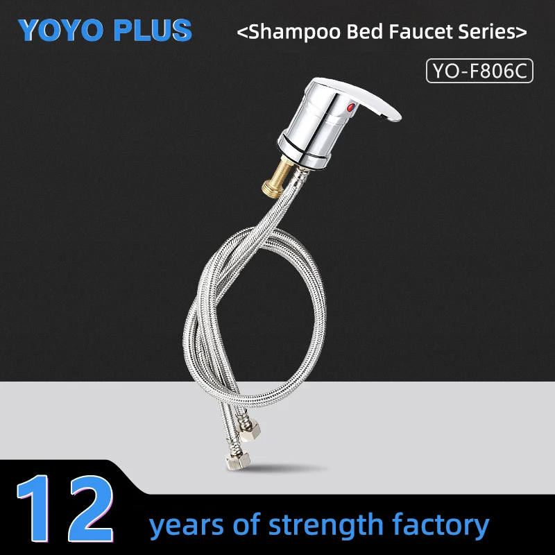 YOYO Plus Salon Bathroom Hot Cold Water Faucet Switch for Salon Spa Beauty Shampoo Bowl Sink Replacement Set